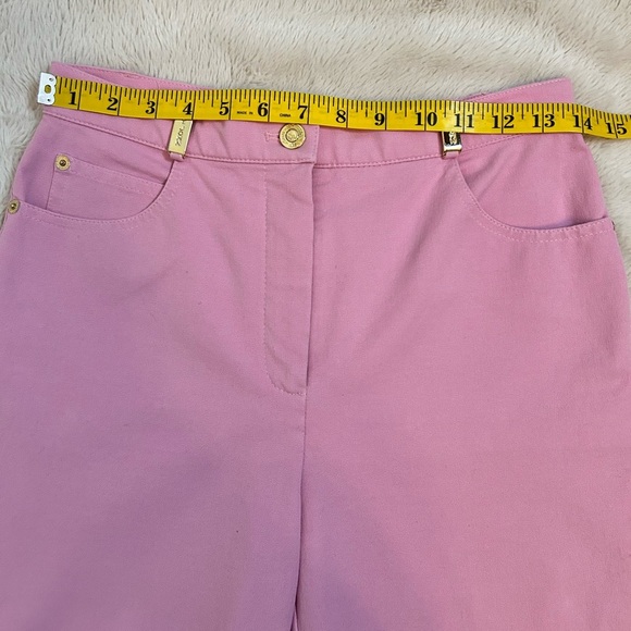 ST. JOHN Sport Essentials | Cotton Blend Pink Sport High Rise Pants Size 4 - Picture 10 of 13